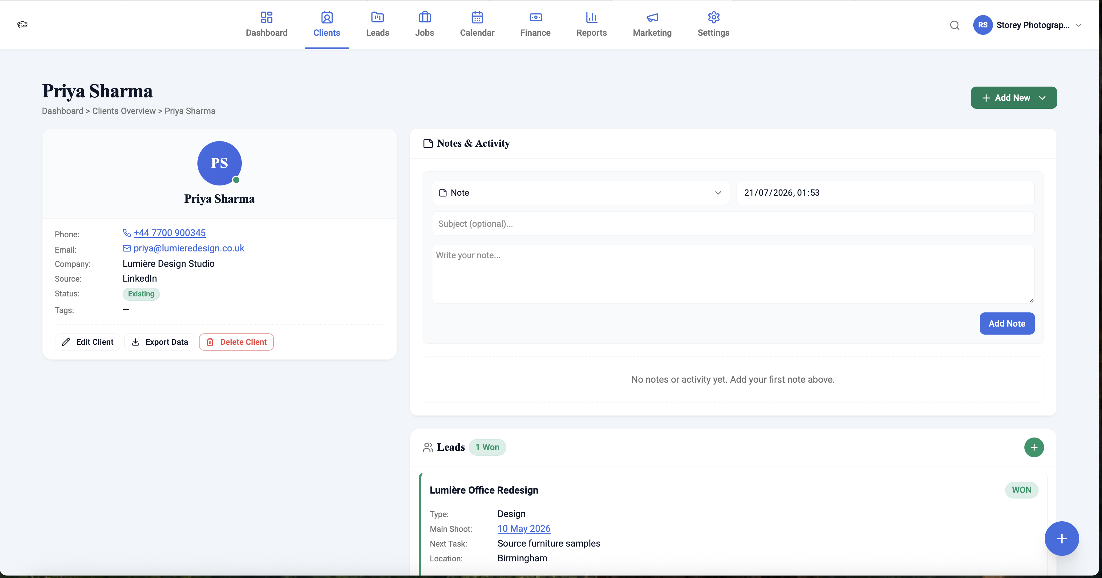 CRM & Contacts