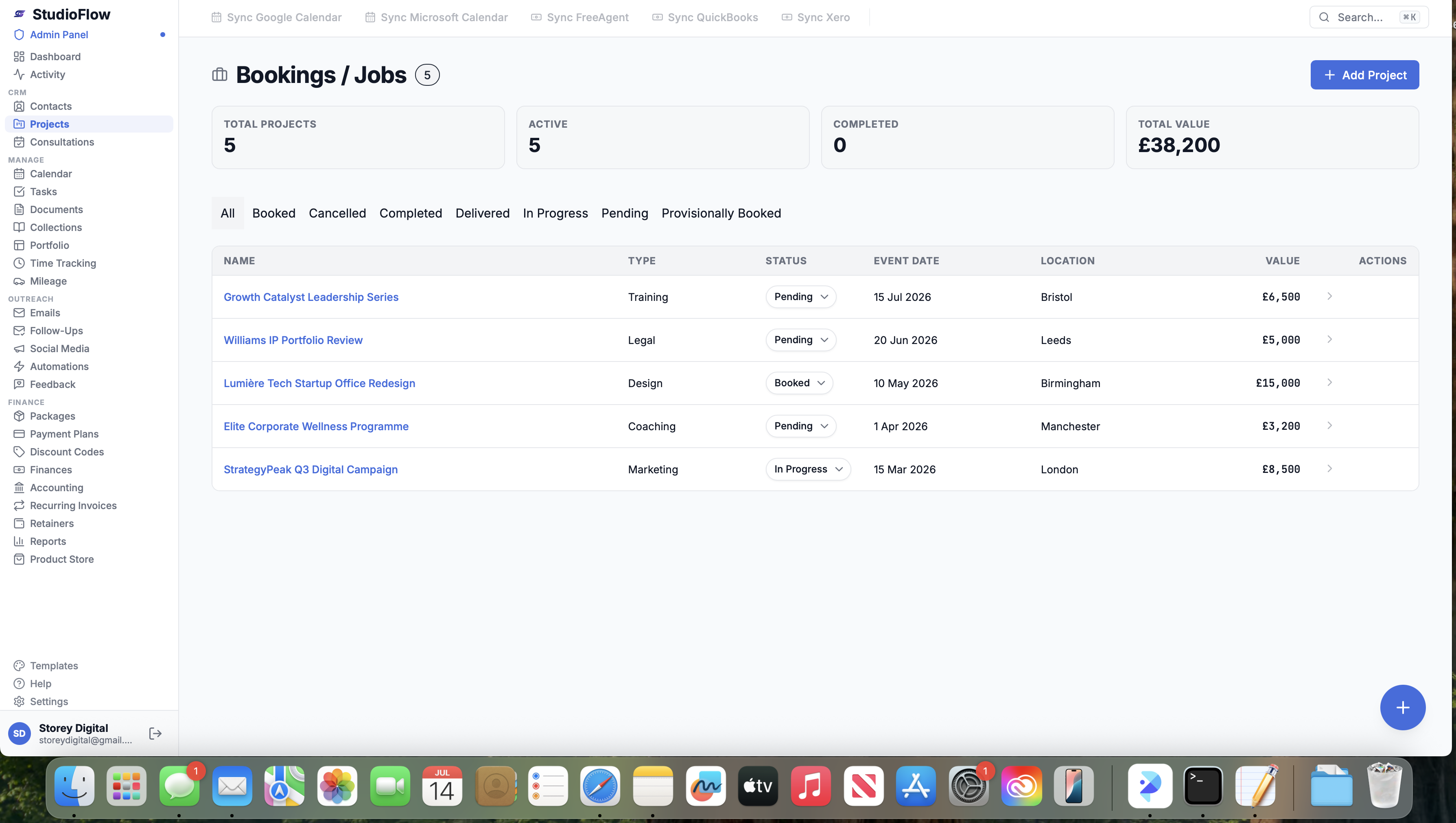 Projects & Jobs